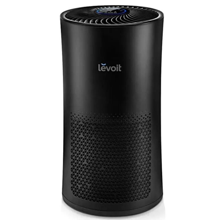 Purificator de aer Levoit LV-H133-RBK, Filtru True HEPA, Filtrare 99.97%, 100% Ozon Free, 50 m, 400m/h, Touch Screen, Display LCD, Senzor Particule, Negru