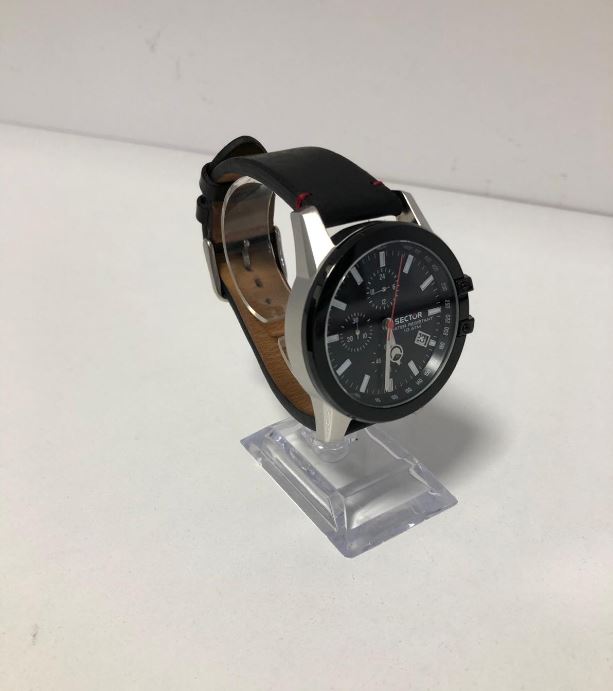 Ceas barbatesc Sector No Limits 3271797004-56024, 45 mm, Carcasa Stainless steel, Curea Piele, 10 ATM, Quartz - imagine 2