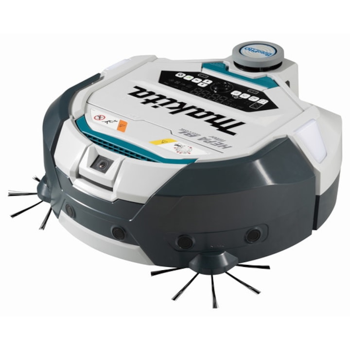 Robot Aspirator Makita DRC300Z, Filtru HEPA, BL Motor, 18V Lithium-Ion, Alb-Negru - imagine 2