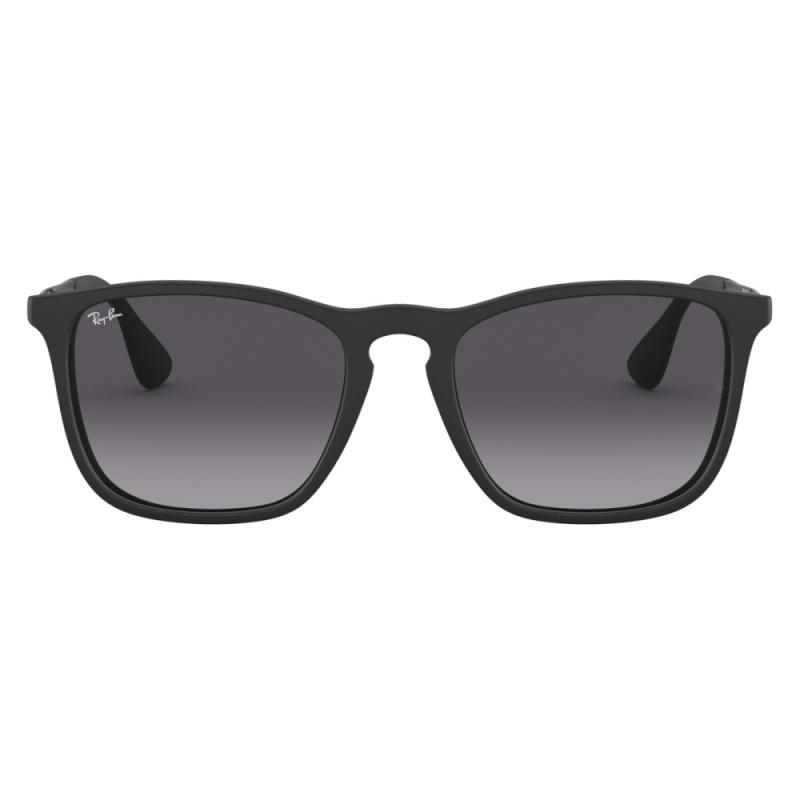 Ochelari de soare Unisex Ray Ban Chris RB4187 622/8G, Inlatime 44mm, Latime Lentile 54mm, Punte 18mm, Lungime Brate 145mm, Negru