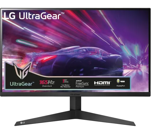 Monitor gaming LED LG UltraGear 24GQ50F, 23.8 inch FHD, 165 Hz, FreeSync, HDMI, DisplayPort, Negru