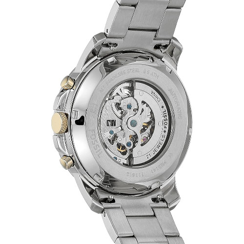 Ceas Barbatesc Automatic Fossil ME3141, 44mm, Skeleton Dial, Stainless Steel, 50m, Silver - imagine 2