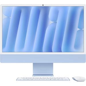 Sistem PC All in One APPLE iMac (2024), 24 inch Retina 4.5K, Apple M4, 16 Gb RAM, SSD 256 Gb, 10-core GPU, macOS Sequoia, Blue, Tastatura layout RO, A3137 - imagine 2