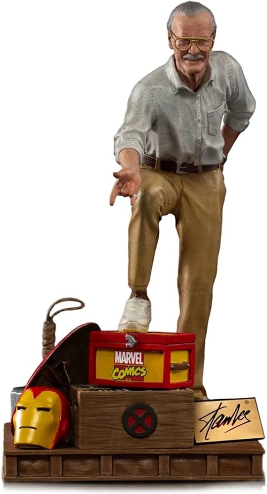 Figurina Statueta Iron Studios Marvel Stan Lee Deluxe Art Scale 1/10, 20 cm