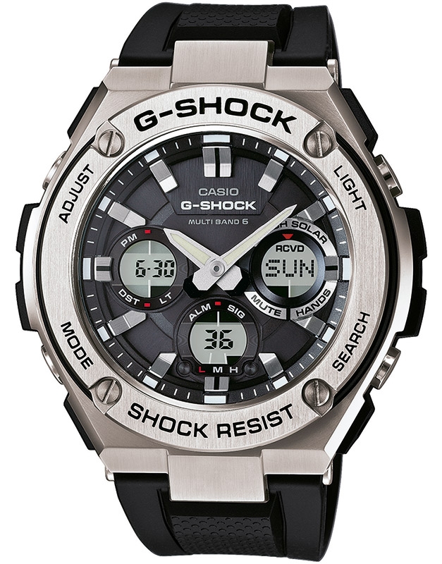 Ceas Casio G-Shock GST-W110-1AER, QUARTZ, WR 200M, INOX, Argintiu