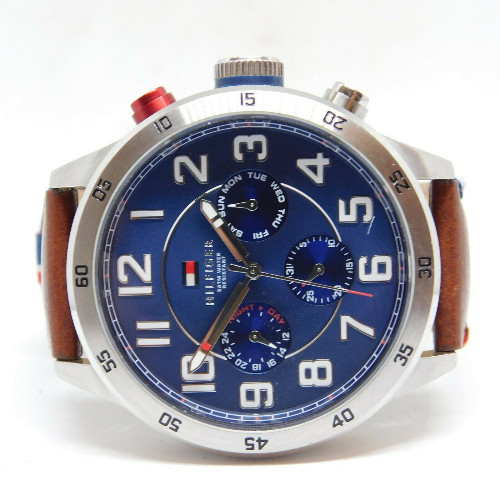 Ceas Barbatesc Tommy Hilfiger TH.248.1.14.1685, 46mm, Quartz, Stainless Steel, Curea Piele - imagine 3