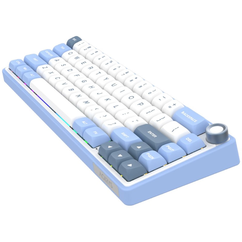 Tastatura Gaming Wireless Mecanica AQIRYS Talitha, Bluetooth, USB, Layout US, alb - imagine 2