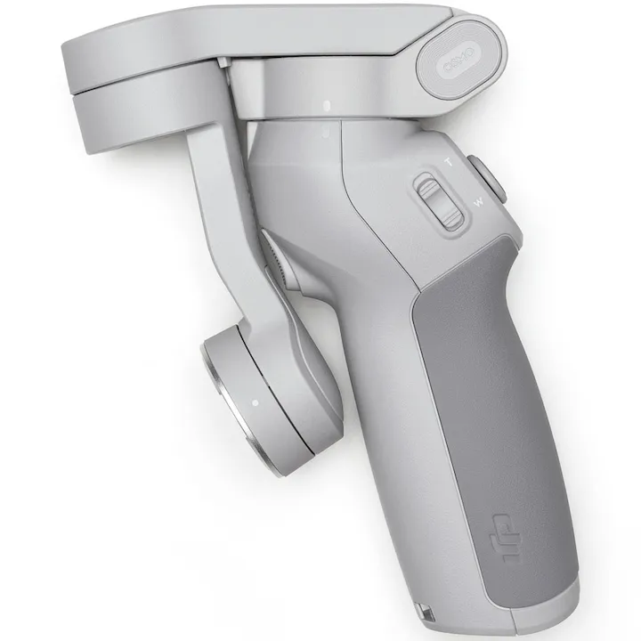 Stabilizator Gimbal pentru Smartphone DJI Osmo Mobile 4 (OM 4), 3 Axe, Bluetooth, Pliabil, Prindere Magnetica, Gri - imagine 3