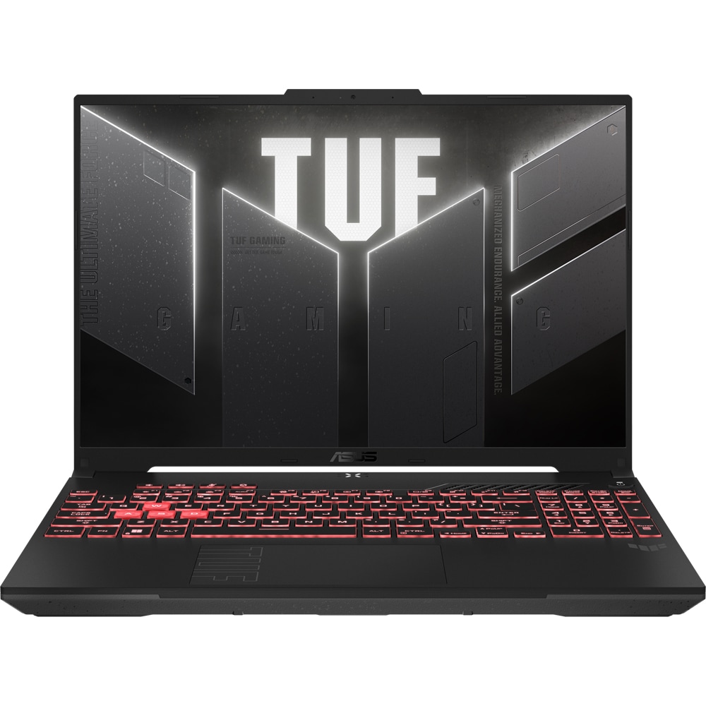 Laptop Gaming ASUS TUF Gaming A16 FA607NUG, 16 inch FHD+ 144Hz, AMD Ryzen 7 7445HS, 6-Core pana la 4.7GHz, 16 Gb DDR5 5600 MHz, SSD 512 Gb M.2 PCIe 4.0 NVMe, NVIDIA GeForce RTX 4050 6 GB GDDR6, HDMI 2.1, USB-C 3.2, RJ-45, Wi-Fi 6, Bluetooth 5.3, Negru - imagine 2