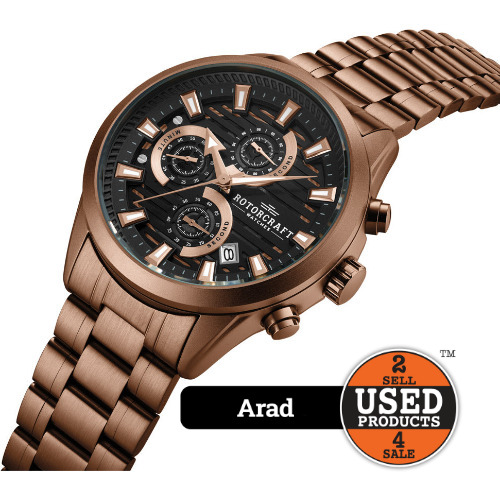 Ceas Rotocraft Runway RC4202 Chrono ,Quartz,44mm WR 3ATM - imagine 2