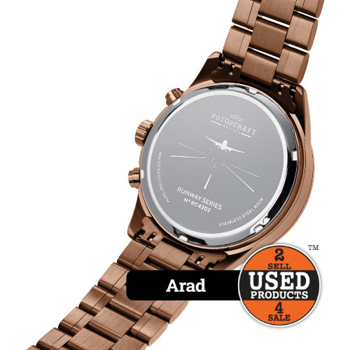 Ceas Rotocraft Runway RC4202 Chrono ,Quartz,44mm WR 3ATM - imagine 4