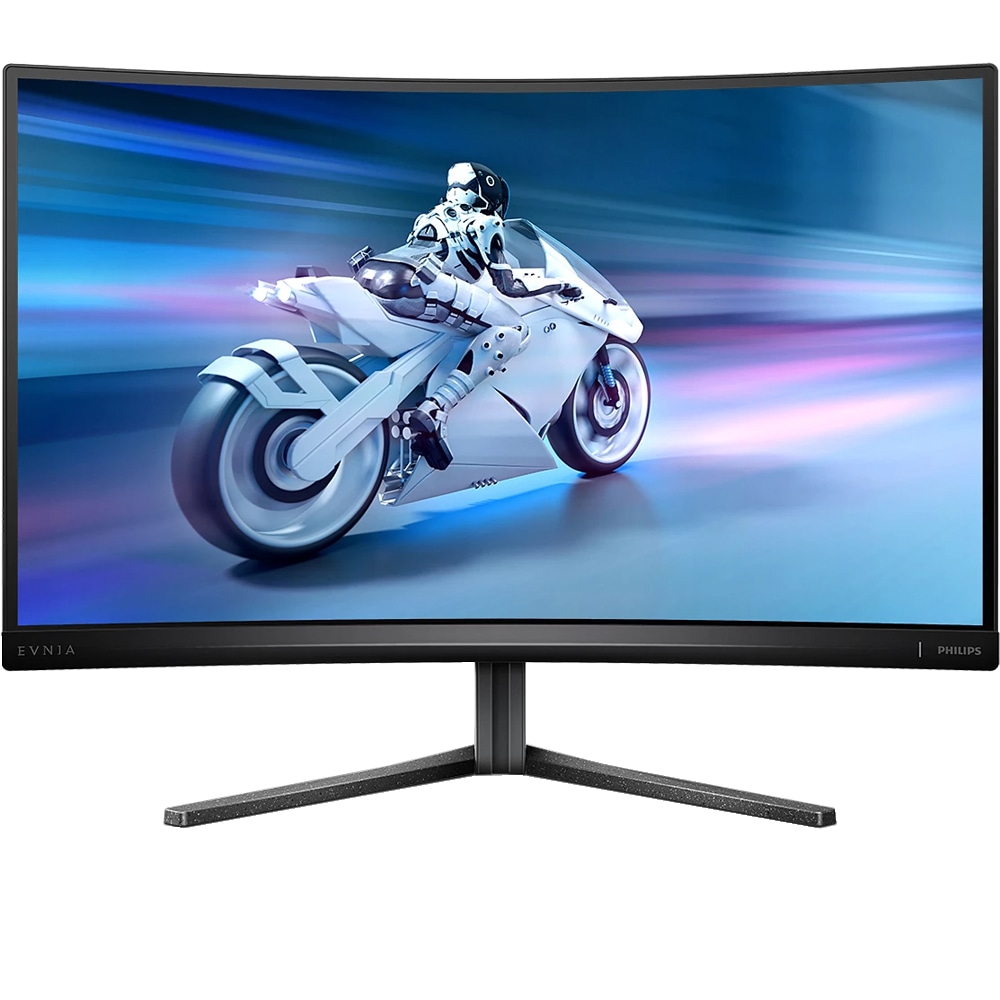 Monitor Gaming curbat VA PHILIPS Evnia 27M2C5200W/00, 27 inch FHD, 280Hz, 1 ms, HDR, HDMI, DisplayPort, Jack 3.5 mm