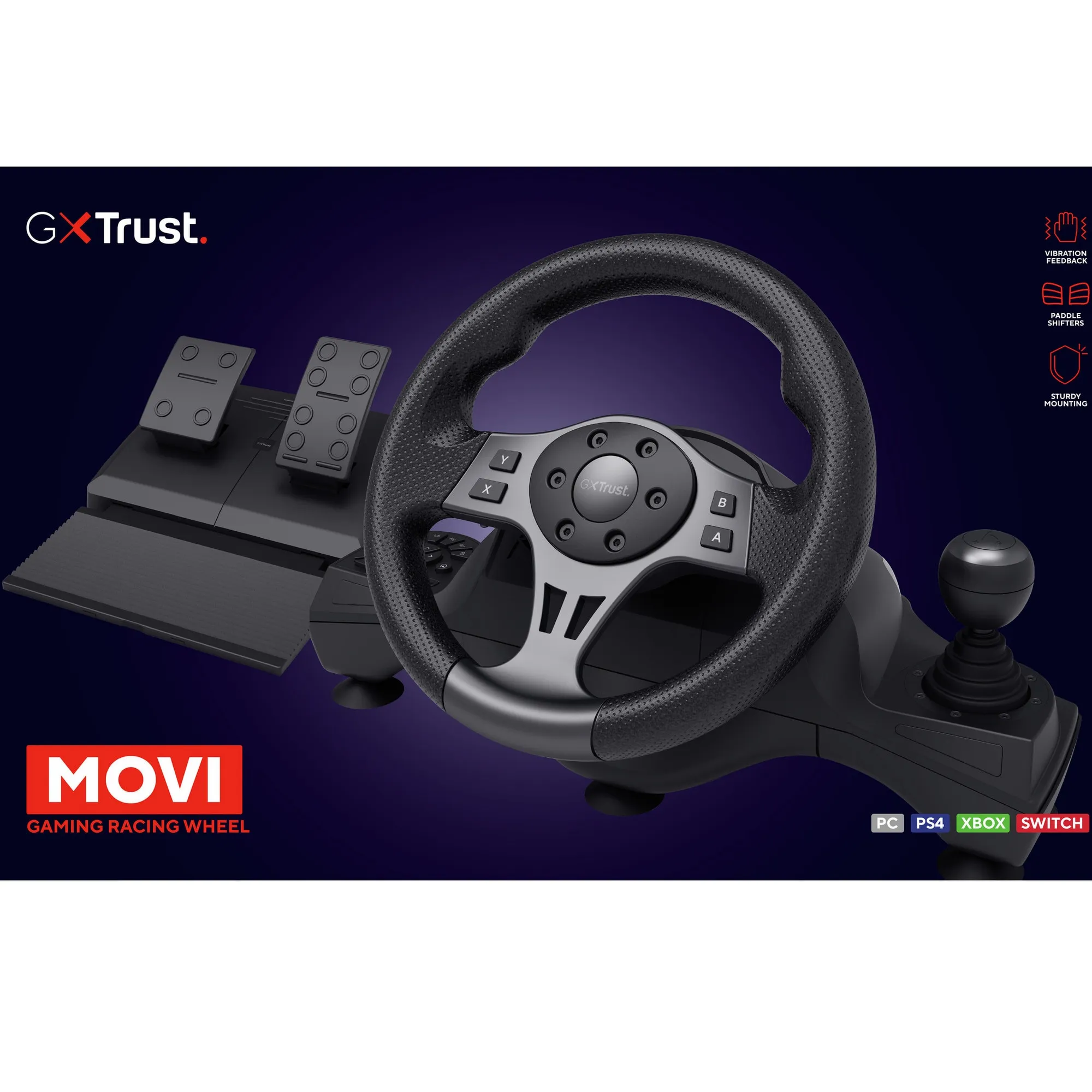 Volan gaming Trust GXT 289 pentru PC, Xbox Series X/S, PlayStation 4, Nintendo Switch - imagine 3