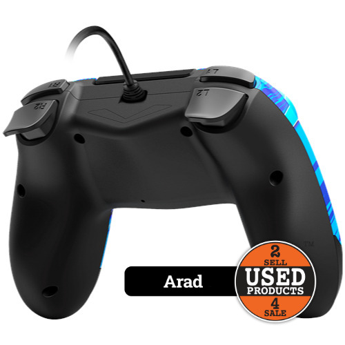 Controller Gioteck VX4 wired compatibil PS4/PC Blue Lightning VX4PS4-07-MU - imagine 2