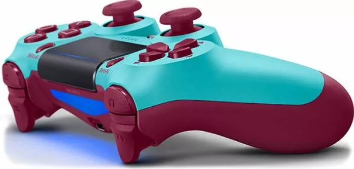 Controller wireless DoubleShock 4, pentru PS4, Berry Blue - imagine 2