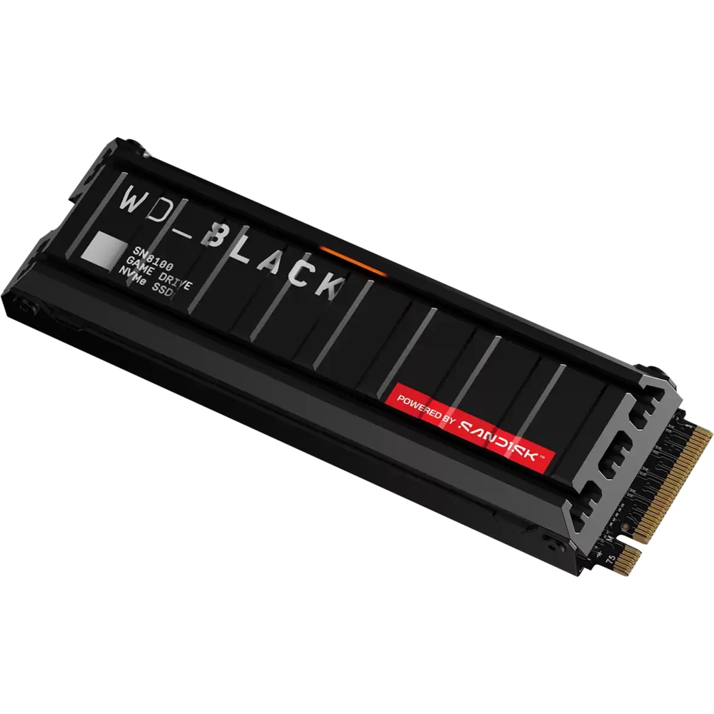 Solid-State Drive (SSD) WESTERN DIGITAL BLACK SN8100 Heatsink, 2TB, PCIe Gen 5, M.2 PCIe, WDS200T1XHM
