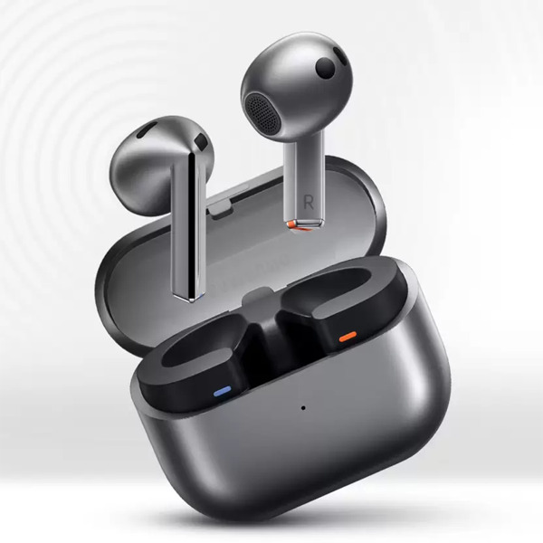 Casti Audio In Ear Samsung Galaxy Buds3 SM-R530, True Wireless, Bluetooth, Microfon, Noise Cancelling, Carcasa incarcare wireless, Silver - imagine 2