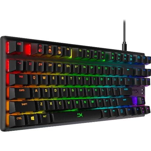 Tastatura Mecanica Gaming cu Fir HyperX Alloy Origins Core AG003, RGB, Red Switch, Negru - imagine 2