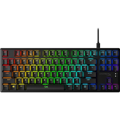 Tastatura Mecanica Gaming cu Fir HyperX Alloy Origins Core AG003, RGB, Red Switch, Negru