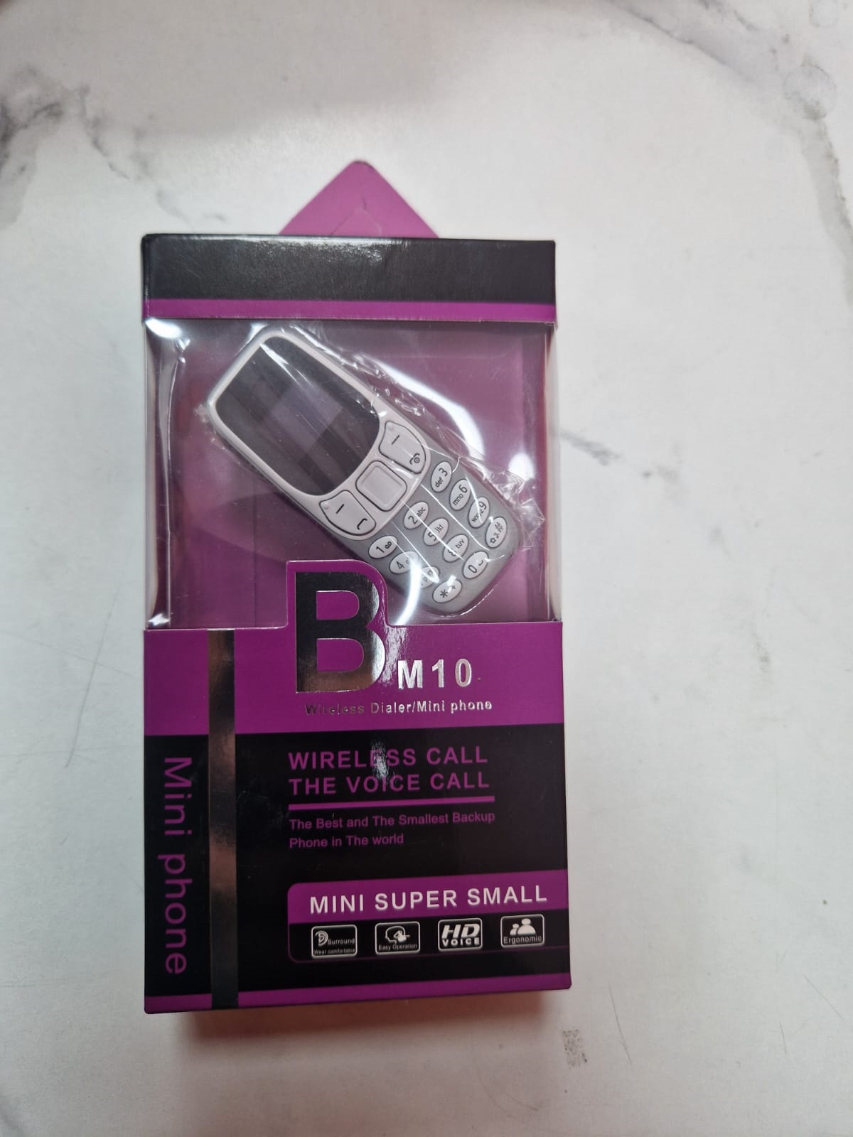 Mini telefon mobil, Dual SIM, OLED, 7 cm, 30 grame, 350mAh