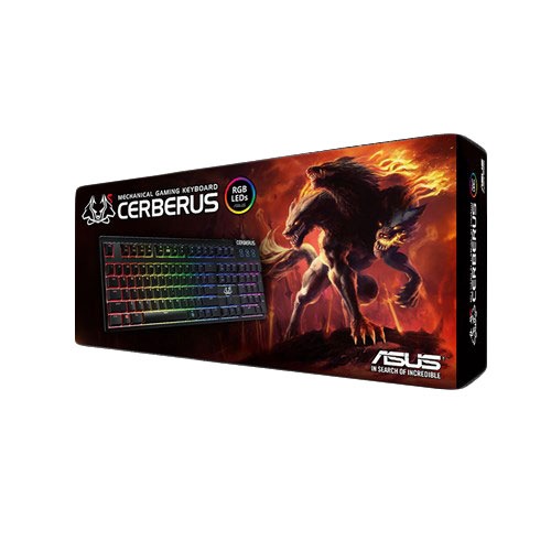 Tastatura Mecanica Gaming cu fir ASUS Cerberus Mech RGB Switch-uri Mecanice USB, Negru(LAYOUT SPANIOLA) - imagine 2
