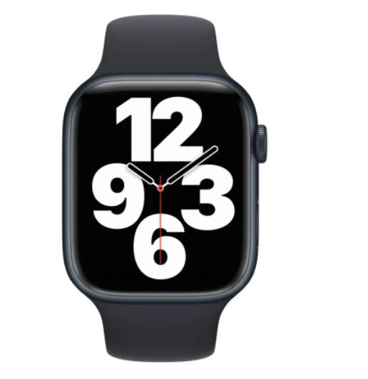 Apple Watch Series 7 45mm A2474, GPS, Midnight Aluminium Case, Midnight Sport Band - imagine 2