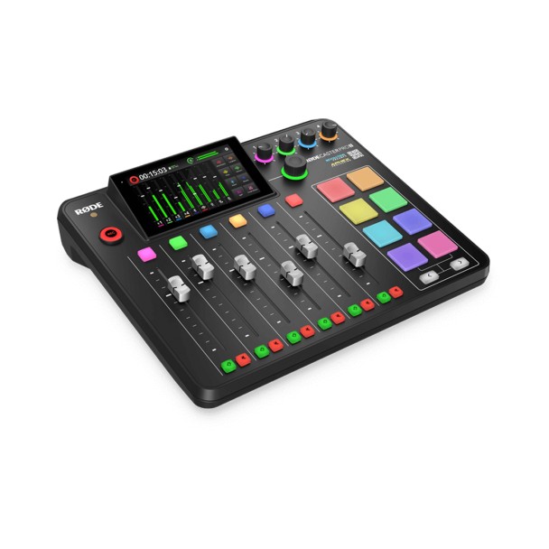 Mixer Audio Rode Rodecaster Pro II, 4 XLR pentru Microfon, 4 Gb, 8 PAD Smart, Negru - imagine 2
