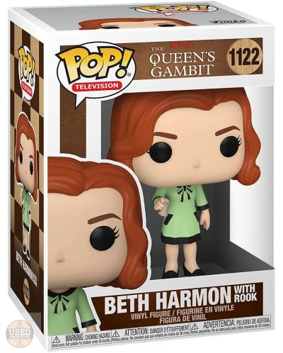 Figurina de vinil Funko POP! Television Queen's Gambit Beth Harmon with Rook 1122
