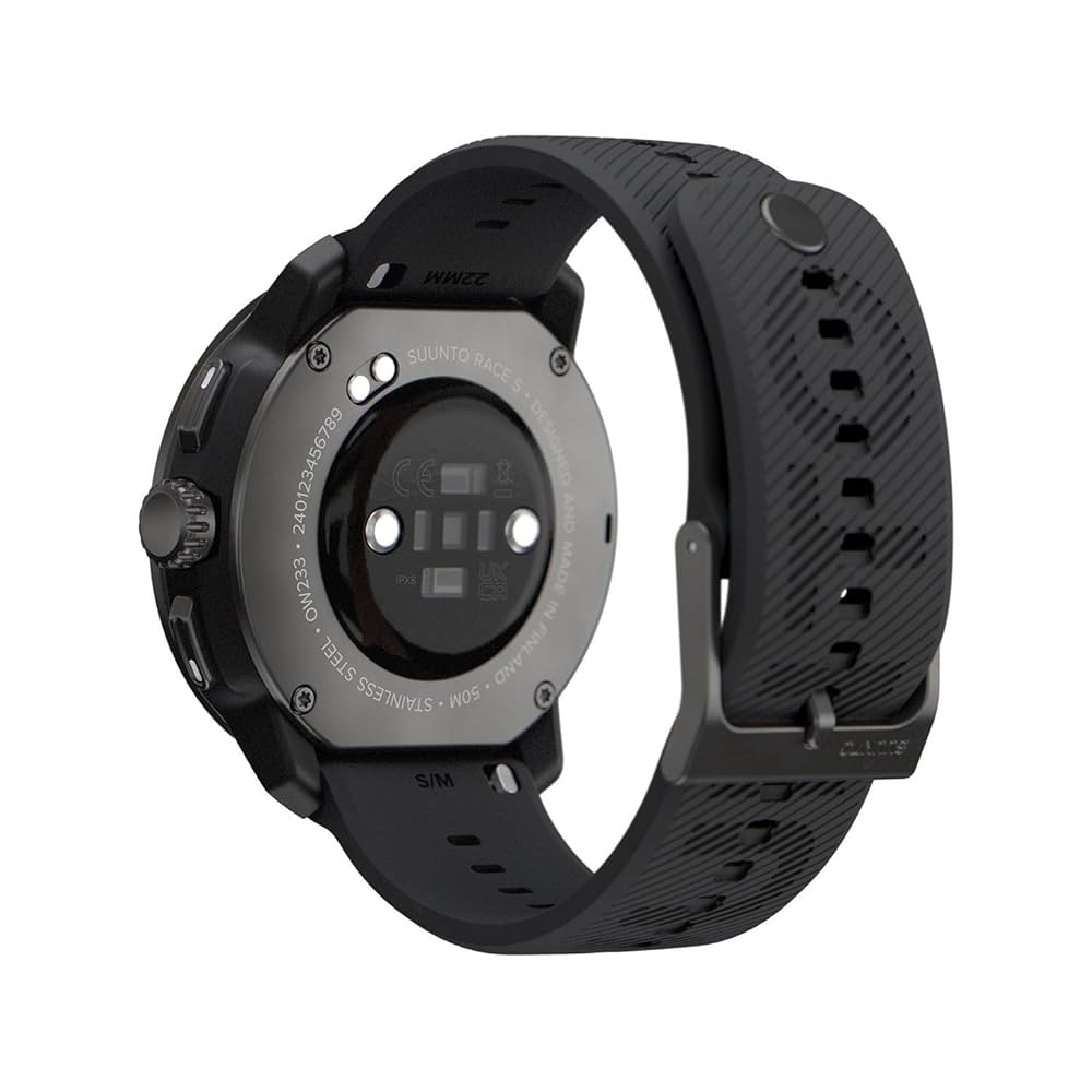 Smartwatch Sport Suunto Race S 45 mm, 5 ATM, Otel, All Black - imagine 3