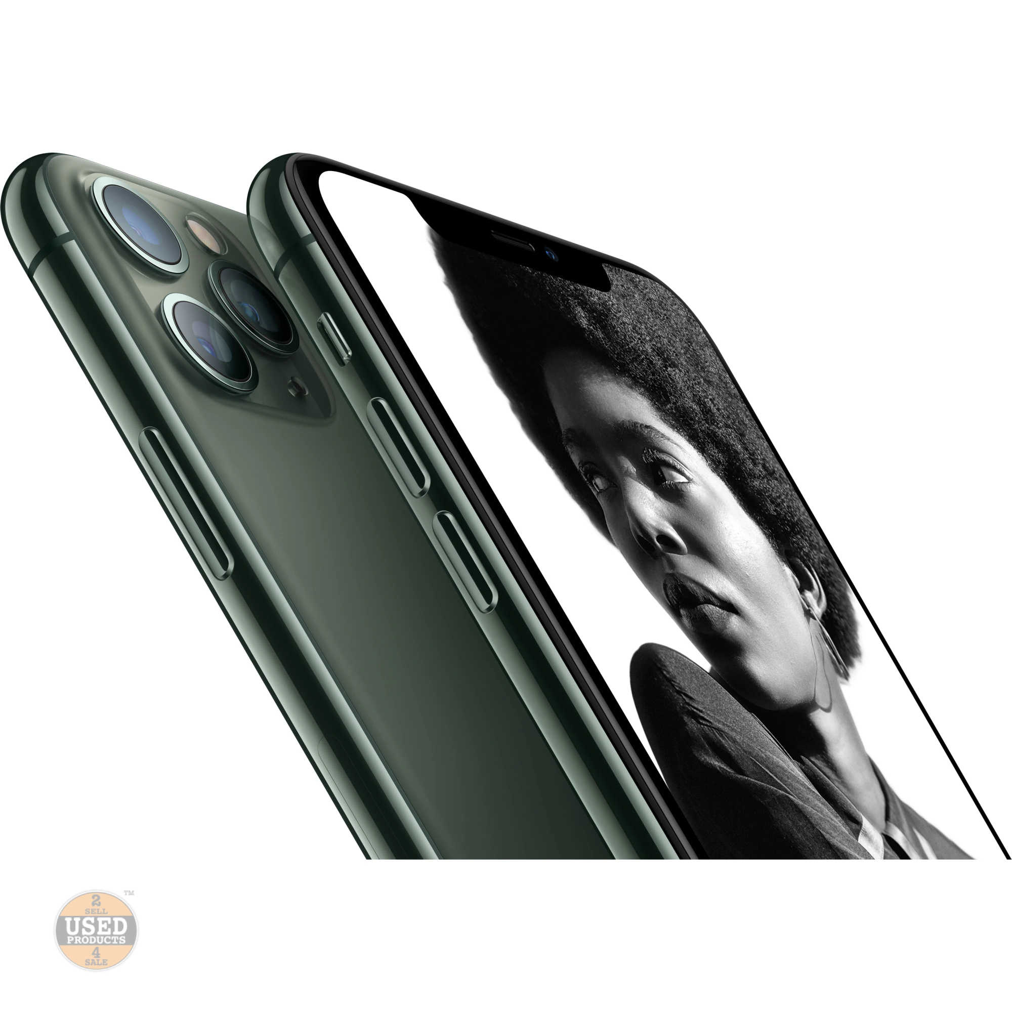 Apple iPhone 11 Pro, 64 GB, Midnight Green - imagine 3