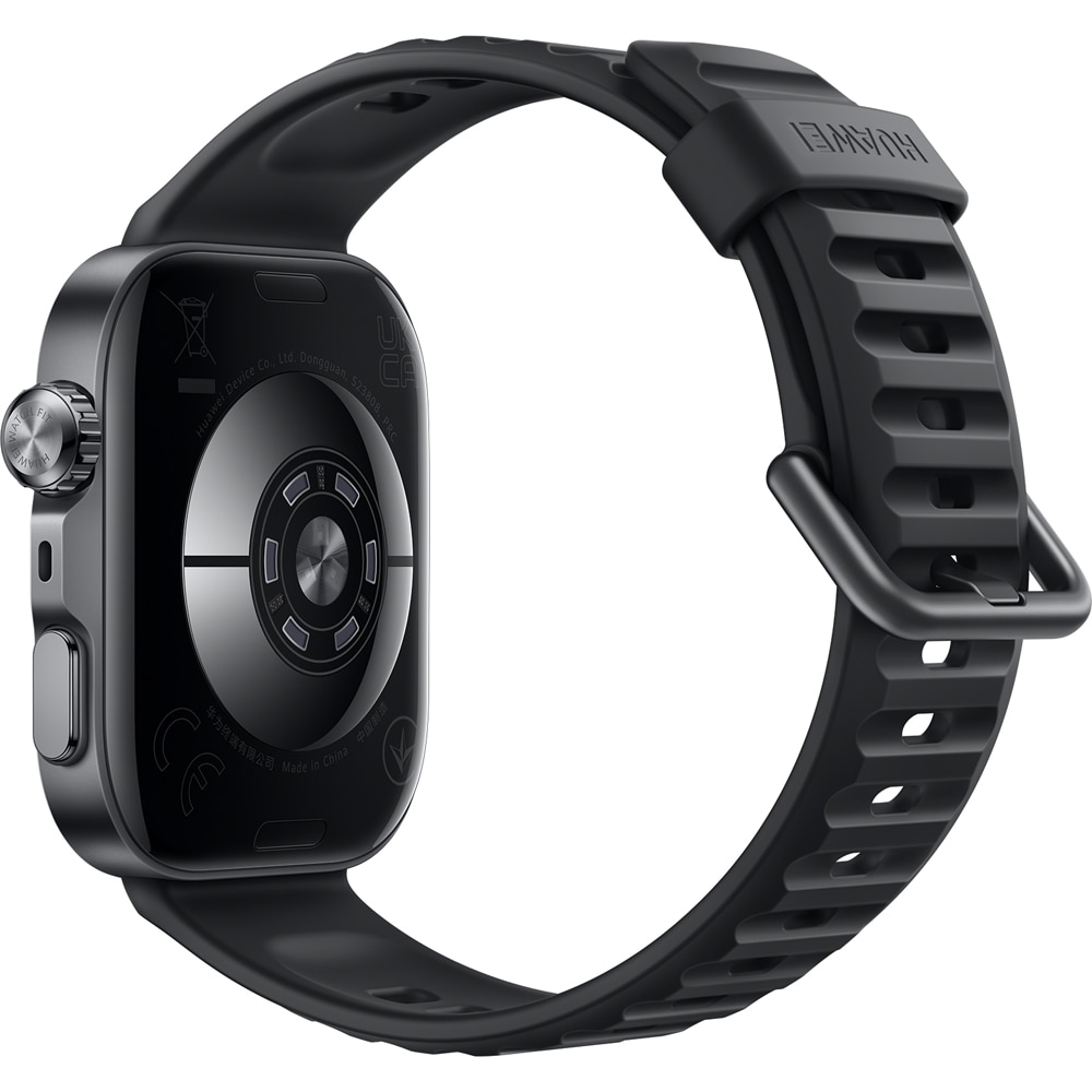 Smartwatch HUAWEI Watch Fit 5 Pro, AMOLED 1.92 inch, GPS, Android/iOS, 5 ATM, Black Fluoroelastomer Strap, NKI-B29, Black - imagine 3