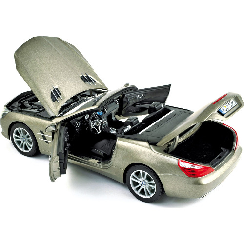 Macheta auto NOREV Mercedes-Benz SL-Klasse 2012, 1:18, Gri Mat - imagine 3