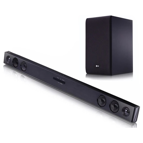 Soundbar 2.1 LG SJ3, Bluetooth, 300 W, Subwoofer Wireless, Black - imagine 2