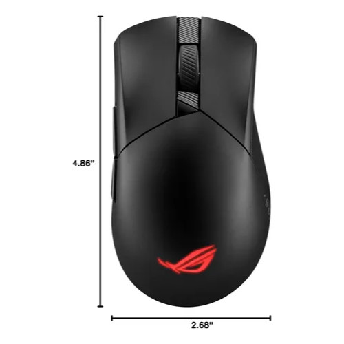 Mouse Gaming ASUS ROG Gladius III Wireless AimPoint, Wireless, Bluetooth, USB, DPI Ajustabil, RGB, Black - imagine 2