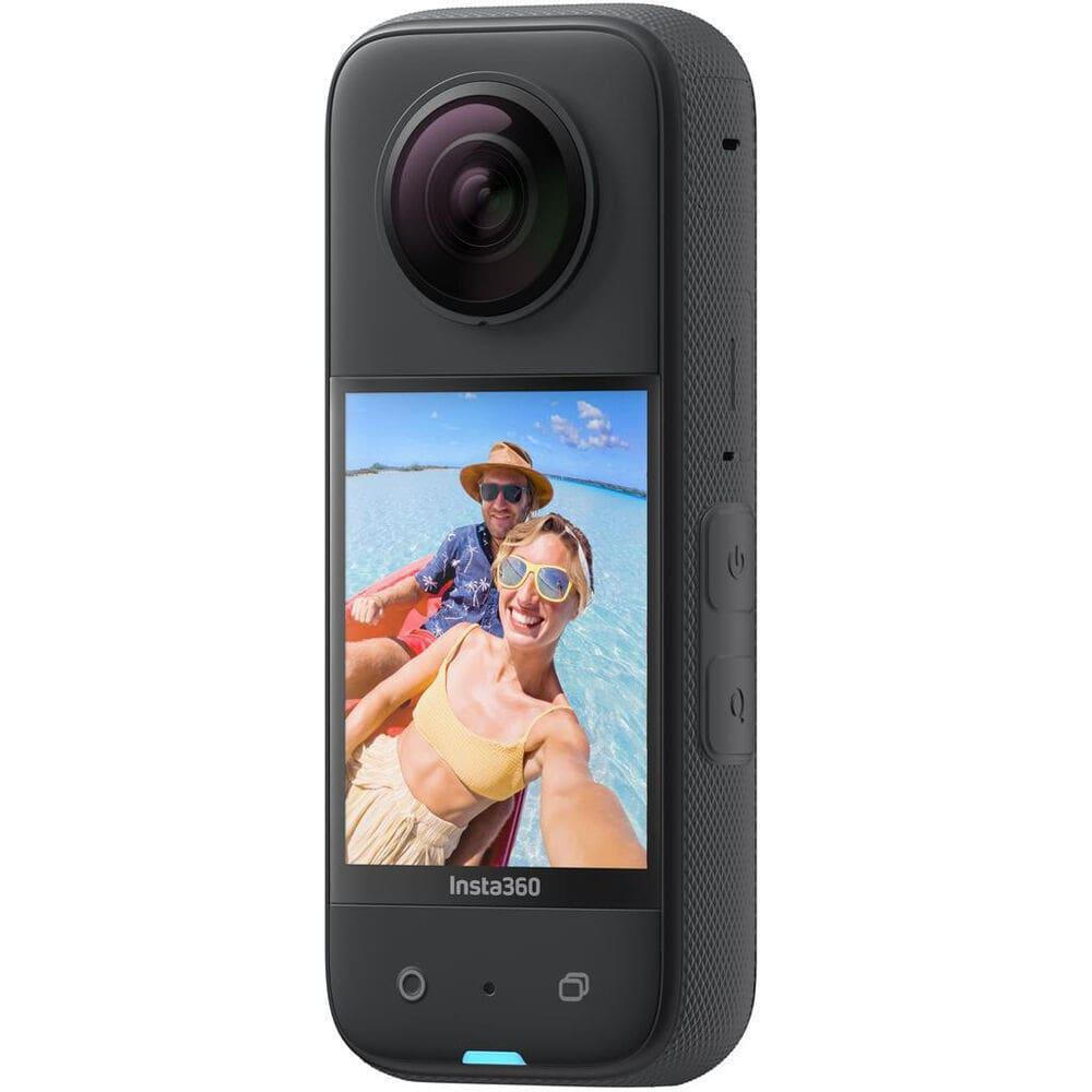 Camera Insta360 X3, 5K Captură 360° cu Ecran Tactil 2.29" și Wi-Fi + Statif, Negru