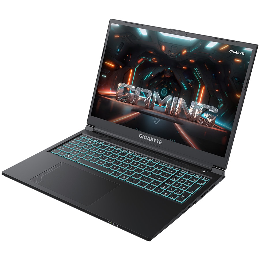 Laptop Gaming Gigabyte RC56, i7-13620h, 16 GB DDR5, 1 TB SSD, RTX 4050 6 GB, Layout QWERTZ, Negru