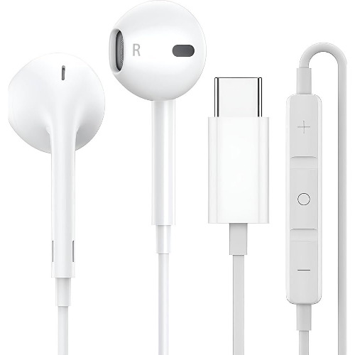 Casti Apple EarPods, USB-C, A3046, White