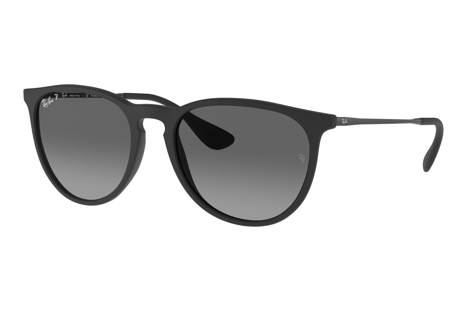 Ochelari de Soare Unisex Ray-Ban Erika RB4171 622/T3 Polarized, 139 mm Latimea ramei, 145 mm Lungimea bratelor, 44 mm Inaltime lentila, Negru