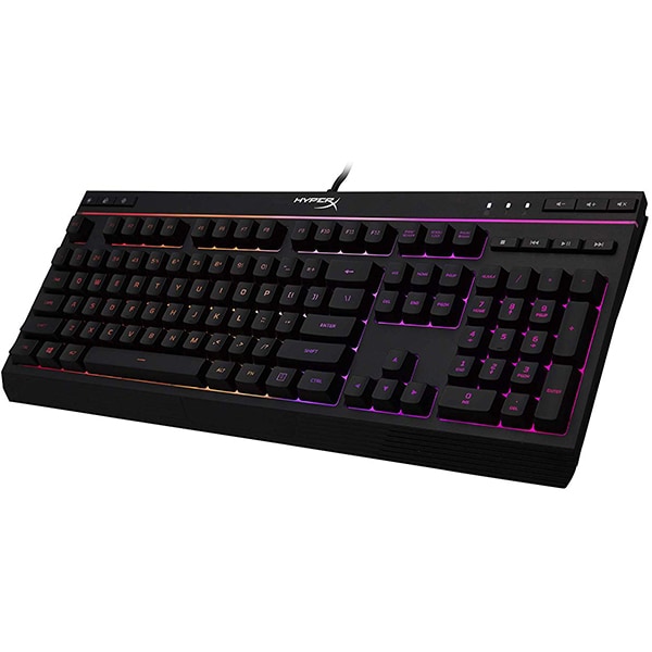 Tastatura Gaming cu Fir HypeX Alloy Core RGB, Membrana, USB, Layout US, Negru - imagine 2