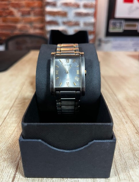 Ceas barbatesc Orient UNBT-B0-CS, Quartz, Titanium, Rectangular, Data, 50m, Silver - imagine 3