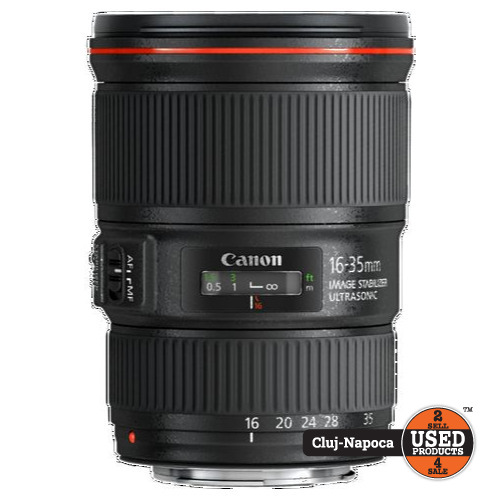 Obiectiv foto DSLR CANON EF 16-35mm, 1:4 L IS STM, Full frame, Parasolar, 615 g - imagine 2