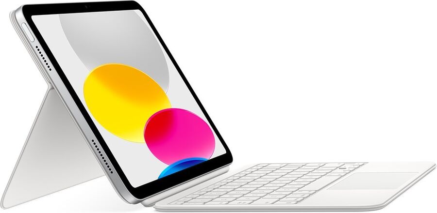 Apple Magic Keyboard Folio pentru iPad A16, iPad Gen 10, A2695, QWERTY, Alb