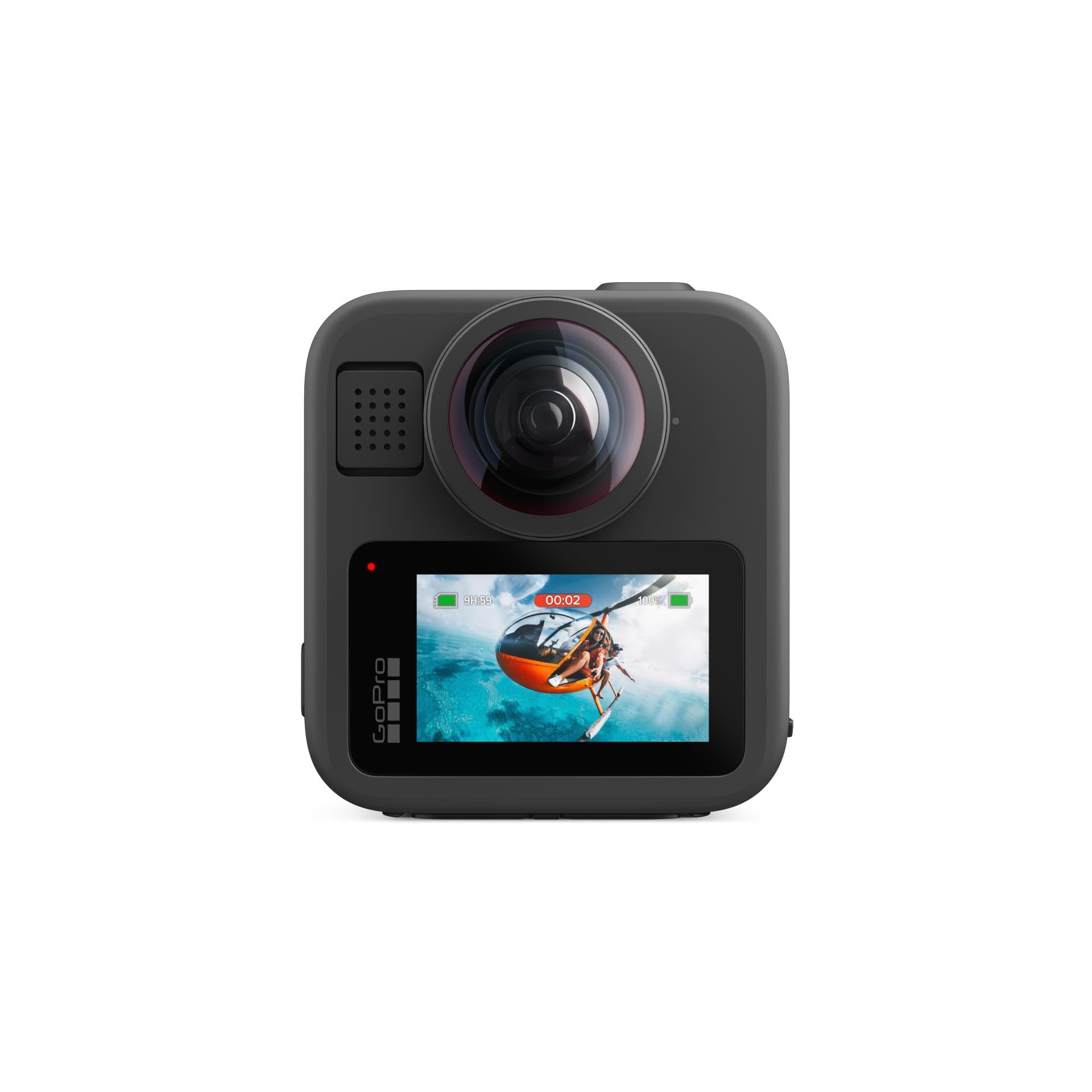 Camera de acțiune GoPro Max2 CPPB1, filmare 360, 8K, rezistentă la apă, cu ecran tactil, Negru