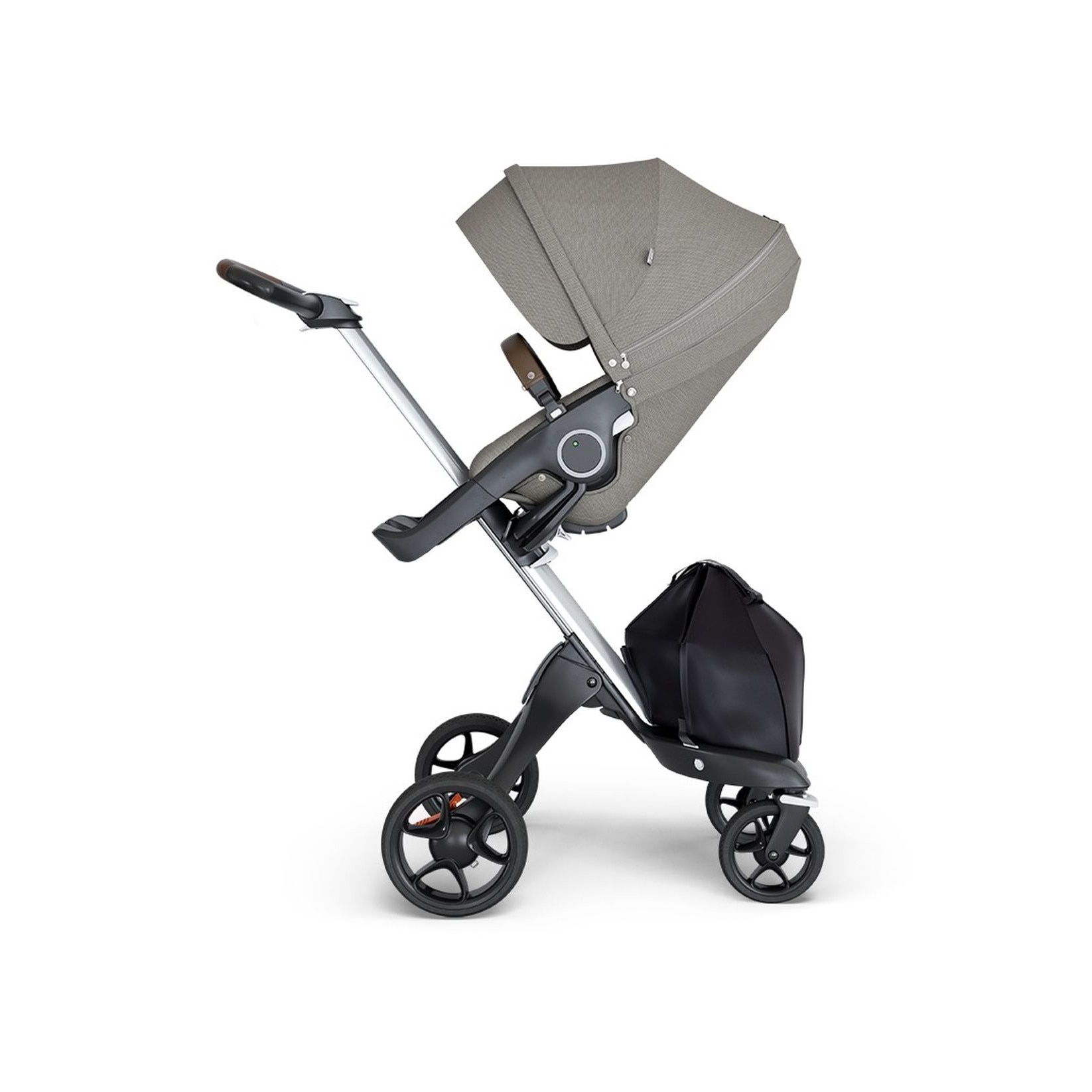 Carucior pentru Bebelusi Stokke Xplory, Scaun Reglabil, Suport Picioare, Geanta Cumparaturi