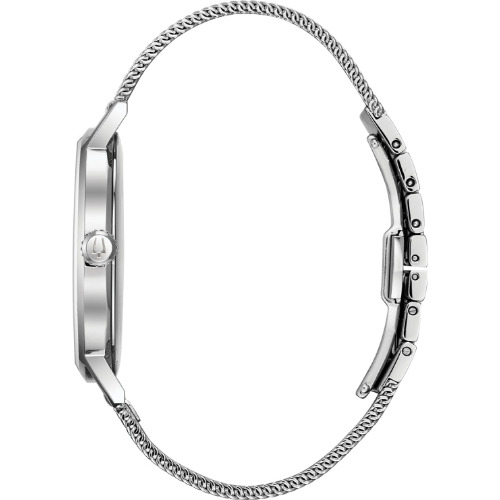Ceas Bulova Classic Aerojet 96B289, 40mm, Carcasa si Curea otel inoxidabil, 3ATM, Quart, Analog, Argintiu/Albastru - imagine 2
