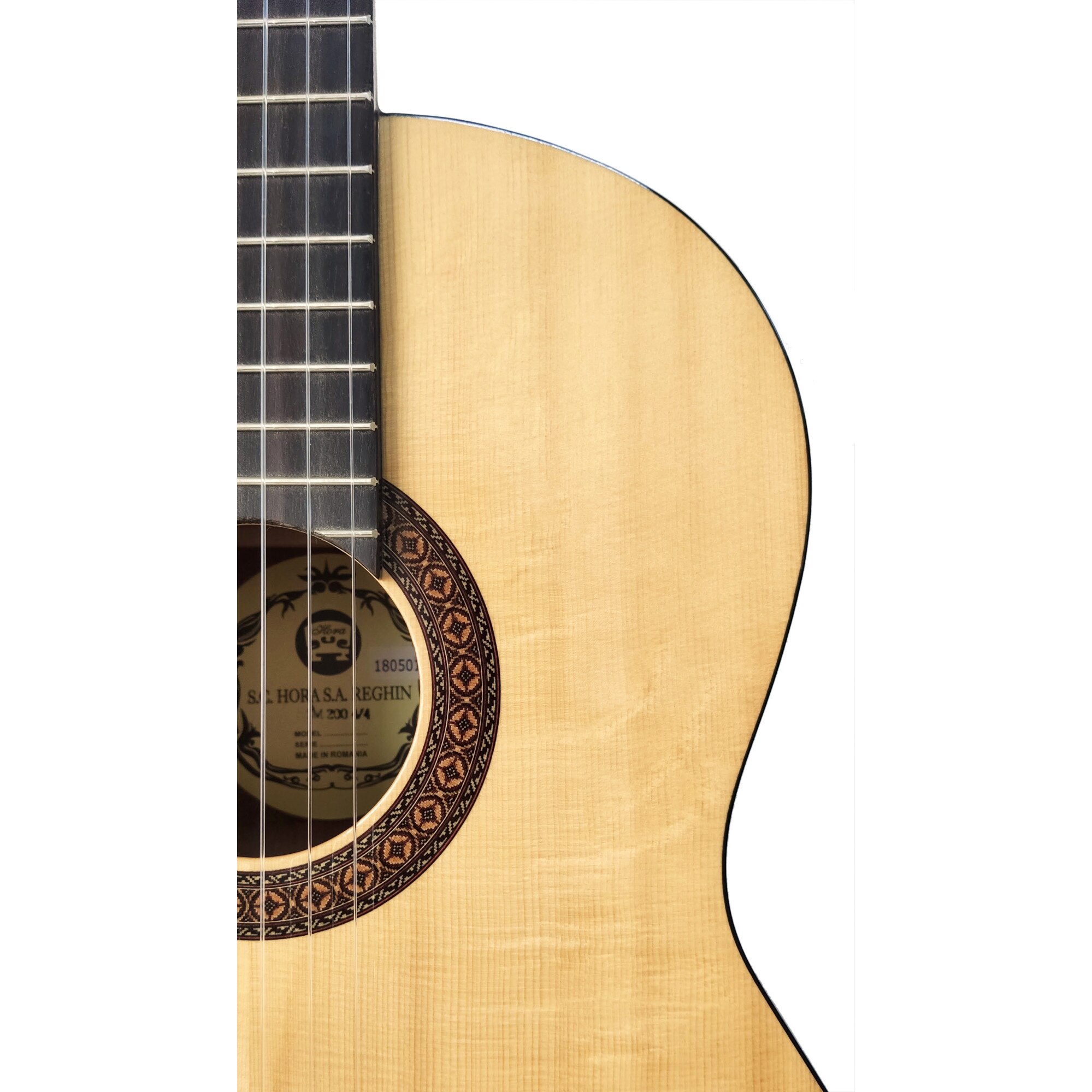 Chitara Clasica 1/4 Hora Reghin SM 200, Fata Molid, Corzi Nylon, Natur - imagine 2