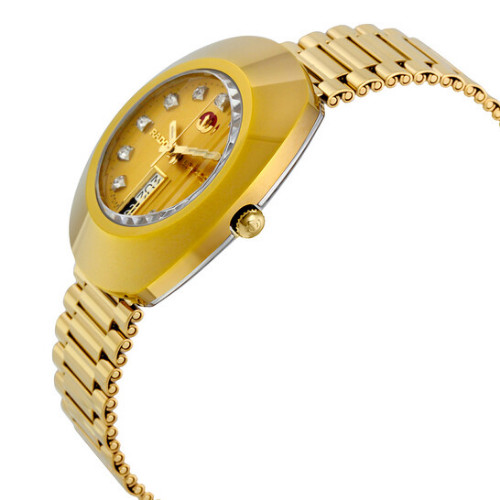 Ceas Unisex Rado Diastar R12413493, Automatic, 35 mm, Analog, Otel Inoxidabil Placat cu Aur, WR 30 m, Yellow Gold - imagine 2