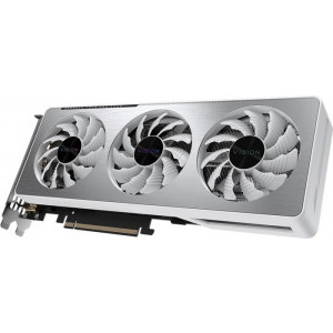 Placa video Gigabyte GeForce RTX 3060 WINDFORCE OC, 12 Gb GDDR6, 192-bit, 3 x Ventilatoare, 2 x DP, 2 x HDMI, RGB, White Edition - imagine 2