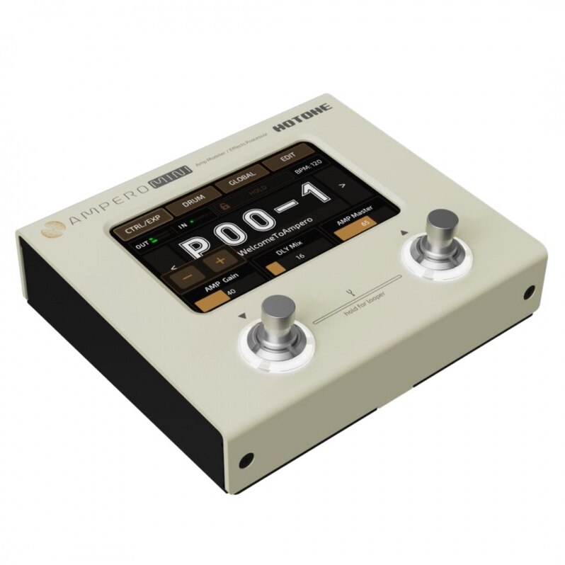Procesor Efecte Chitara/Bass Hotone Ampero Mini Vanilla, Display 4 Inchi cu Ecran Tactil, 199 Efecte, Placa de Sunet USB, Crem Deschis