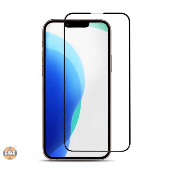 Folie Protectie Ecran Sticla Cellara, 3D, Compatibila cu iPhone 13/13 PRO/14, Negru